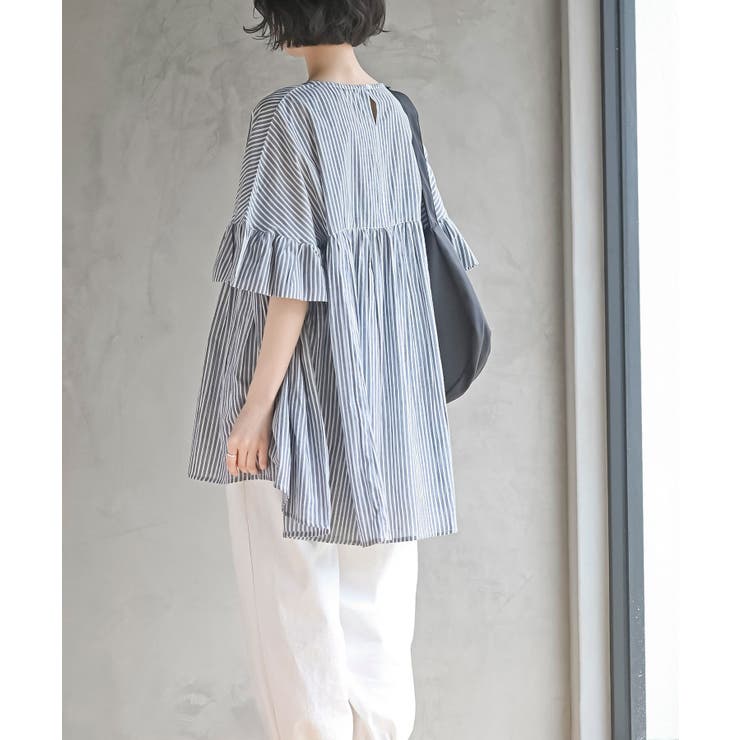 コットンボイルワイドギャザープルオーバー | rps | 詳細画像28 