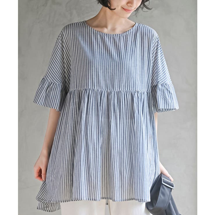 コットンボイルワイドギャザープルオーバー | rps | 詳細画像31 