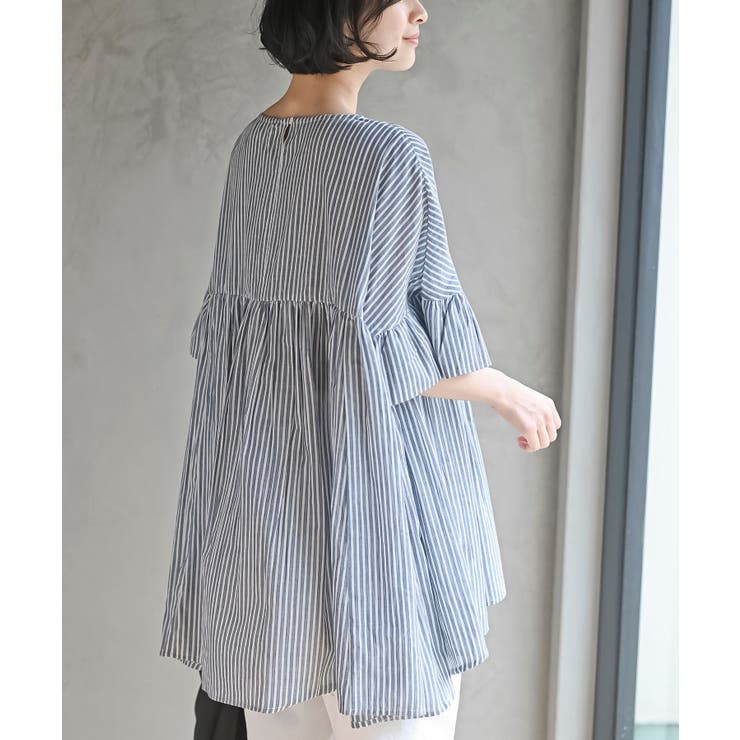 コットンボイルワイドギャザープルオーバー | rps | 詳細画像33 