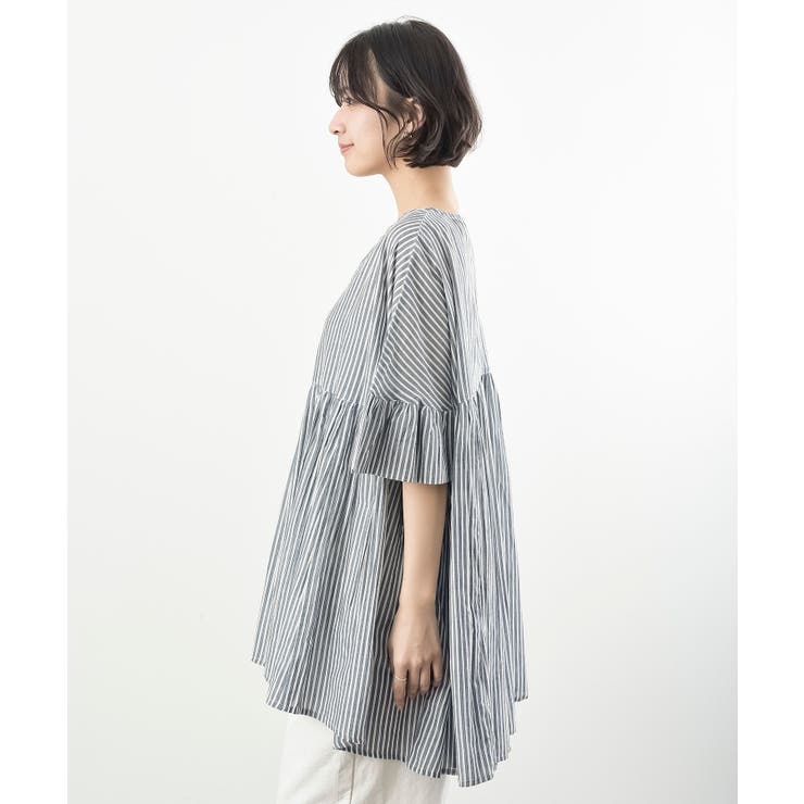 コットンボイルワイドギャザープルオーバー | rps | 詳細画像36 