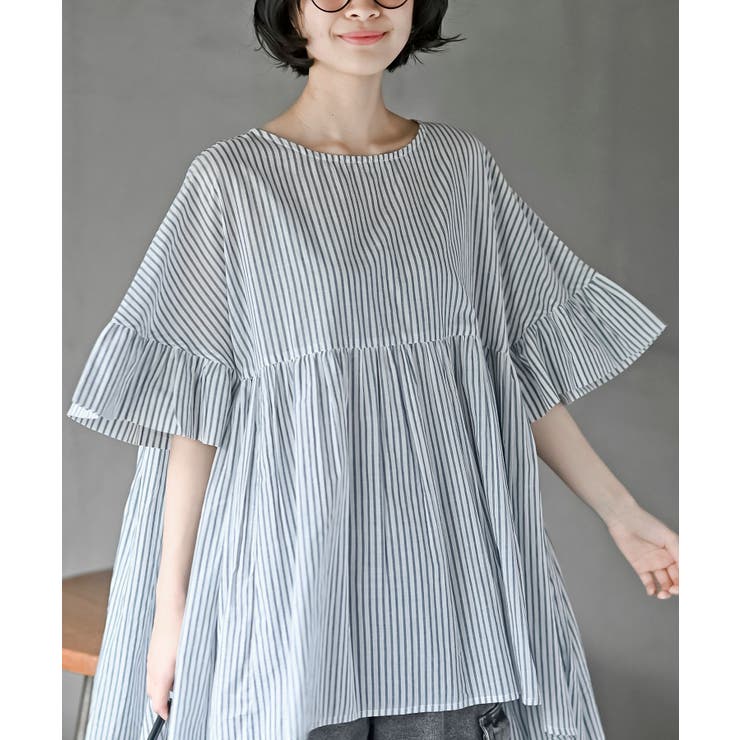 コットンボイルワイドギャザープルオーバー | rps | 詳細画像6 