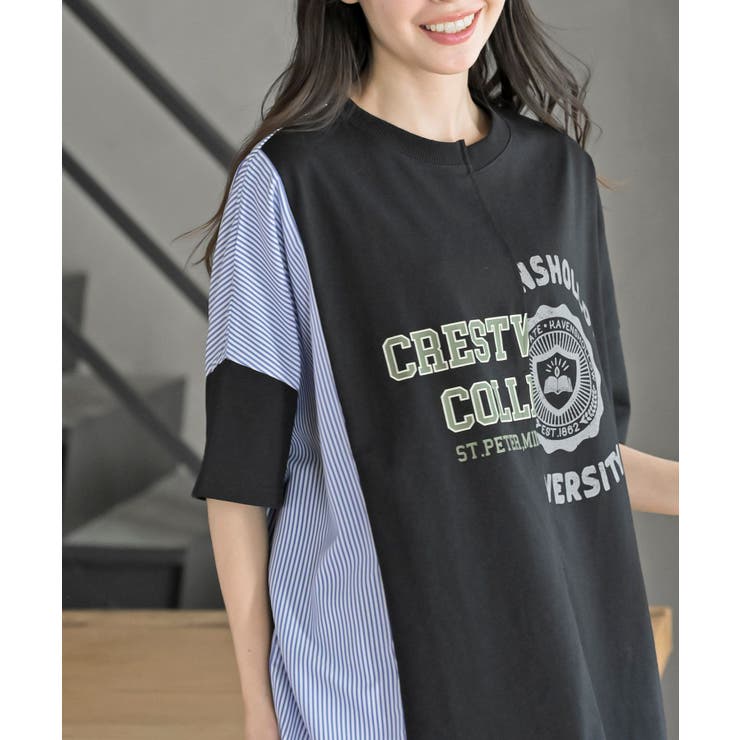 天竺リメイク風ＢＩＧＴシャツ | rps | 詳細画像15 