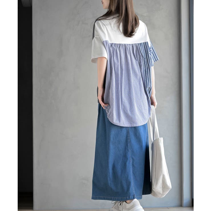 天竺パッチワークコクーンプルオーバー | rps | 詳細画像4 