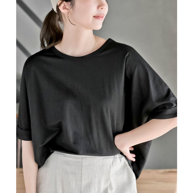 ブラック | 冷感カノコドルマンプルオーバー | rps