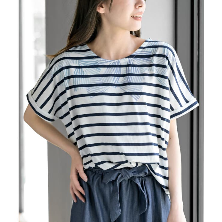 リボンプリントタックＴシャツ | rps | 詳細画像14 