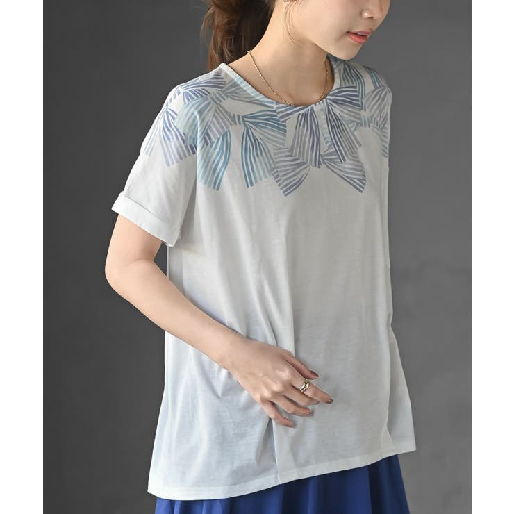 リボンプリントタックＴシャツ | rps | 詳細画像9 