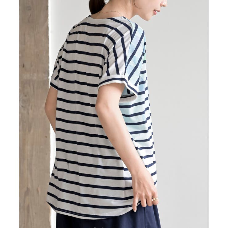 水彩しずくプリントタックＴシャツ | rps | 詳細画像17 