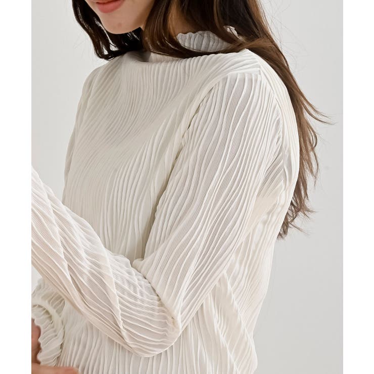 ウェーブジャガードハイネックカットソー | rps | 詳細画像7 