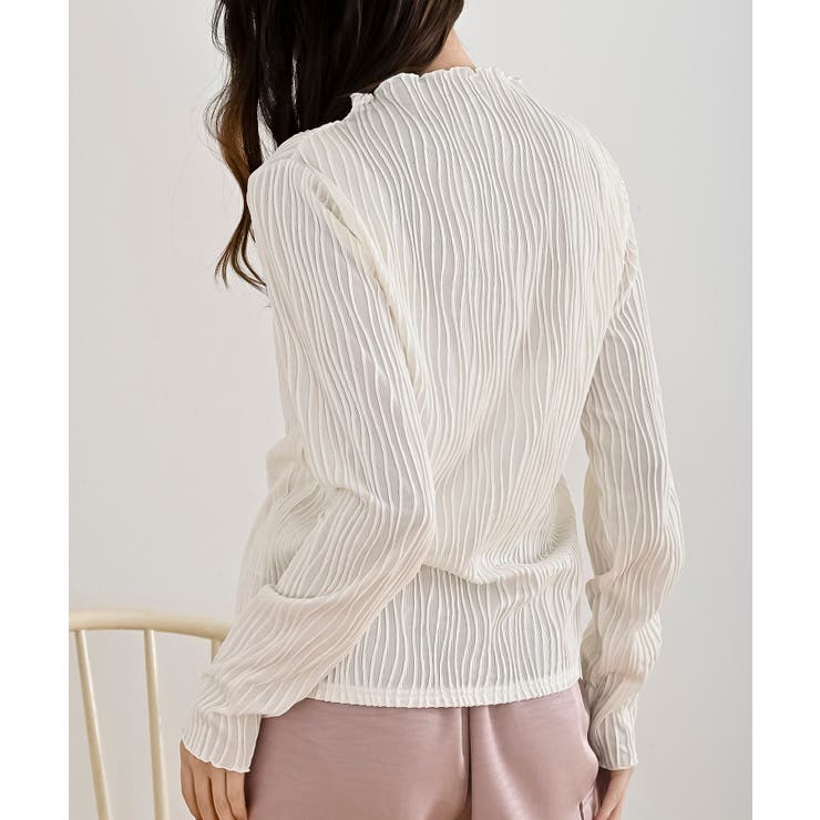 ウェーブジャガードハイネックカットソー | rps | 詳細画像8 