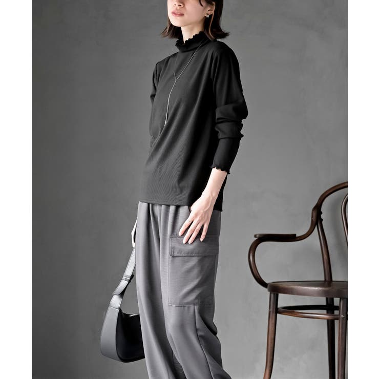 起毛リブメロータートルカットソー | rps | 詳細画像13 