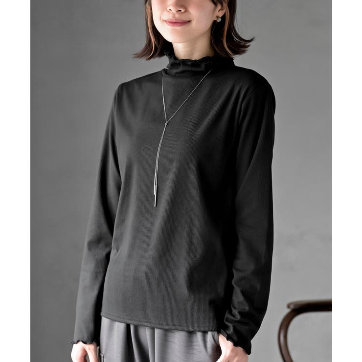 起毛リブメロータートルカットソー | rps | 詳細画像16 