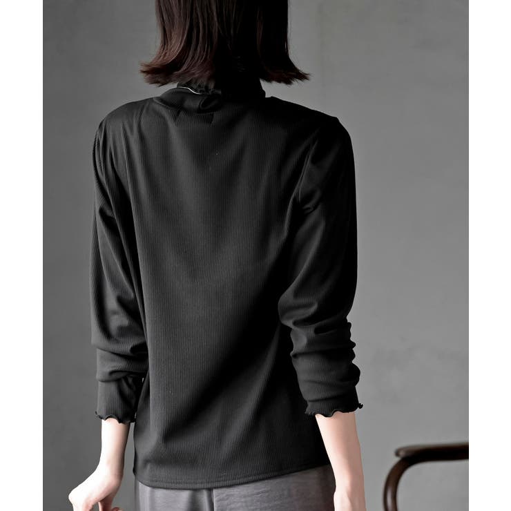 起毛リブメロータートルカットソー | rps | 詳細画像18 