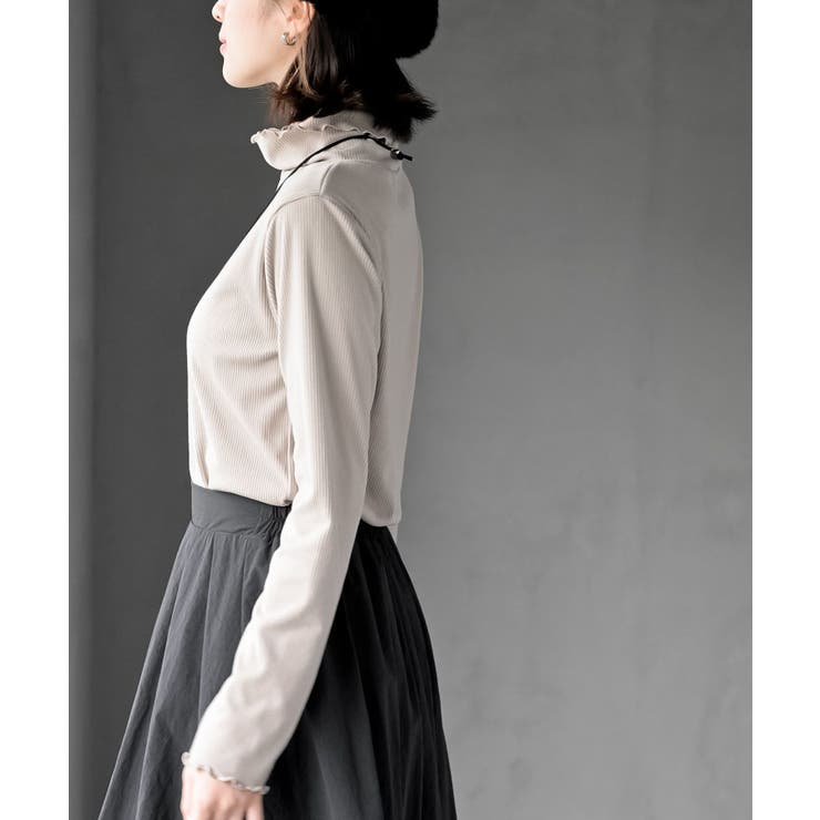 起毛リブメロータートルカットソー | rps | 詳細画像27 