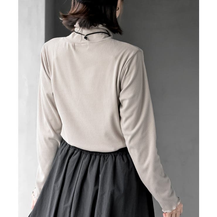 起毛リブメロータートルカットソー | rps | 詳細画像28 