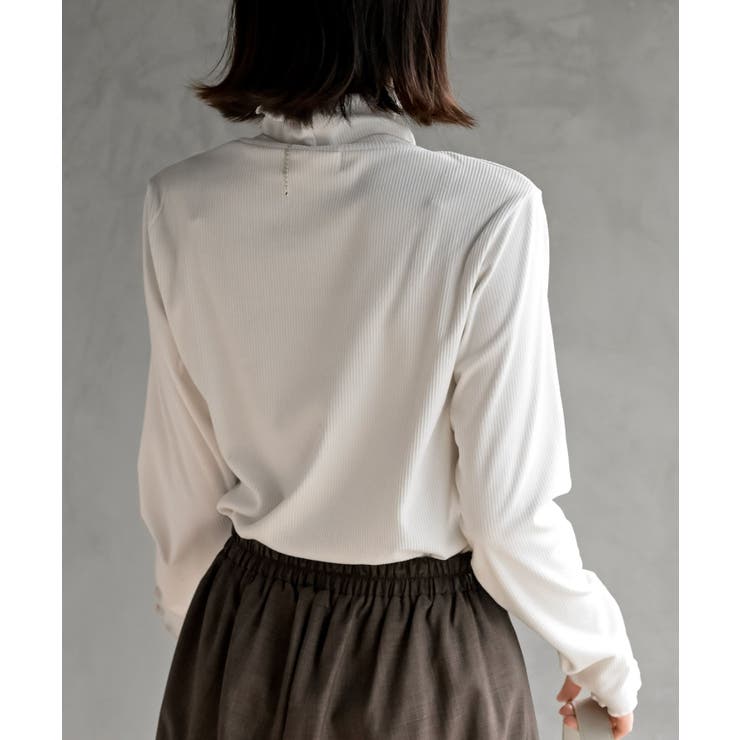 起毛リブメロータートルカットソー | rps | 詳細画像8 