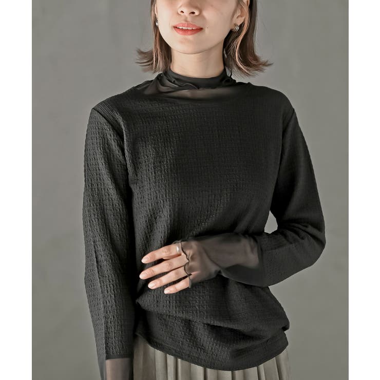 カットシャーリングメッシュ切替プルオーバー | rps | 詳細画像24