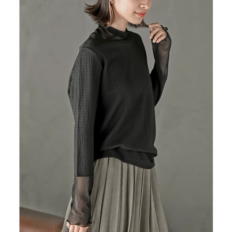 カットシャーリングメッシュ切替プルオーバー | rps | 詳細画像27