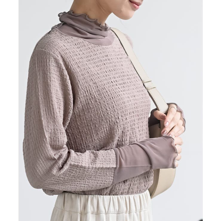 カットシャーリングメッシュ切替プルオーバー | rps | 詳細画像7