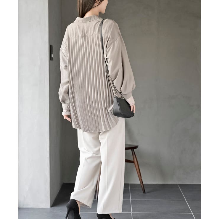 ＢＡＣＫプリーツ裾タックブラウス | rps | 詳細画像13 