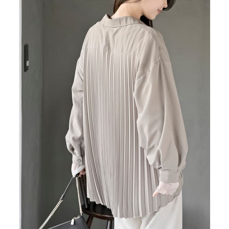 ＢＡＣＫプリーツ裾タックブラウス | rps | 詳細画像17 