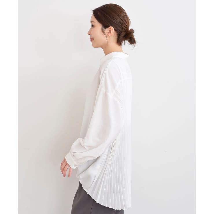 ＢＡＣＫプリーツ裾タックブラウス | rps | 詳細画像19 