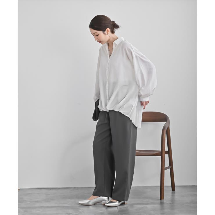 ＢＡＣＫプリーツ裾タックブラウス | rps | 詳細画像2 