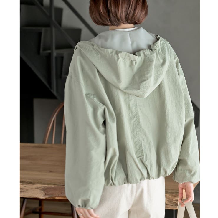 ナイロンバルーンフードジップブルゾン | rps | 詳細画像8 