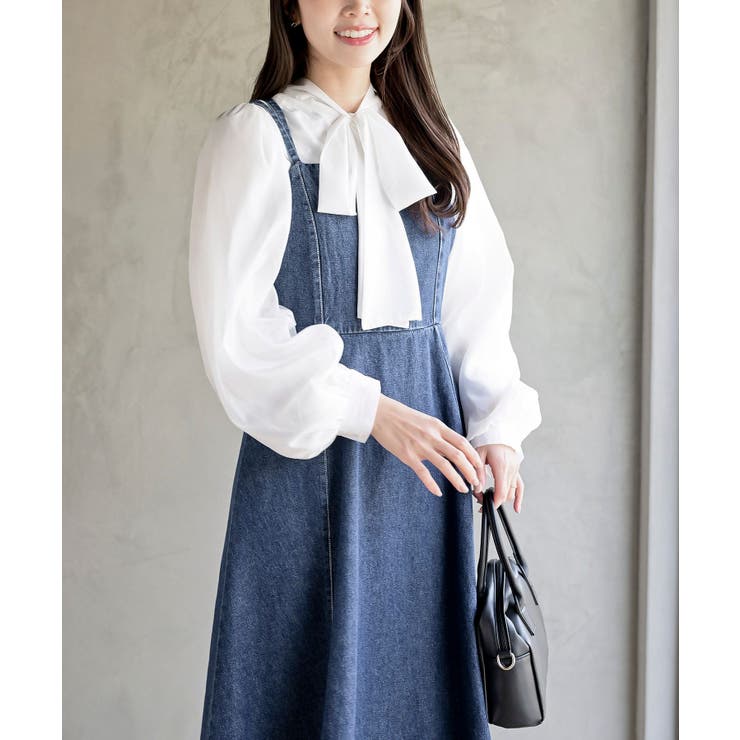 デニムブルゾン×キャミワンピースセットアップ | rps | 詳細画像14 