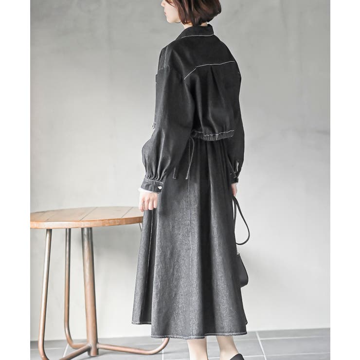 デニムブルゾン×キャミワンピースセットアップ | rps | 詳細画像20 