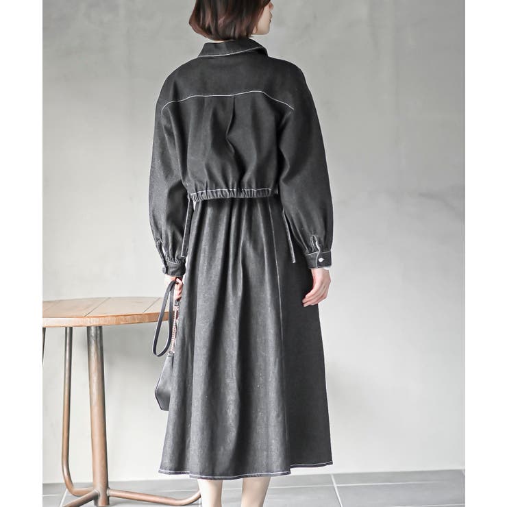 デニムブルゾン×キャミワンピースセットアップ | rps | 詳細画像21 