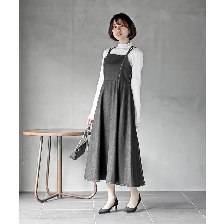 デニムブルゾン×キャミワンピースセットアップ | rps | 詳細画像25 