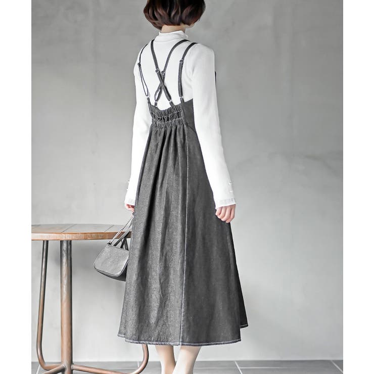 デニムブルゾン×キャミワンピースセットアップ | rps | 詳細画像26 