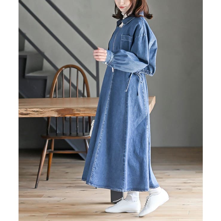 デニムブルゾン×キャミワンピースセットアップ | rps | 詳細画像33 