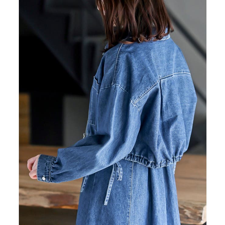 デニムブルゾン×キャミワンピースセットアップ | rps | 詳細画像37 