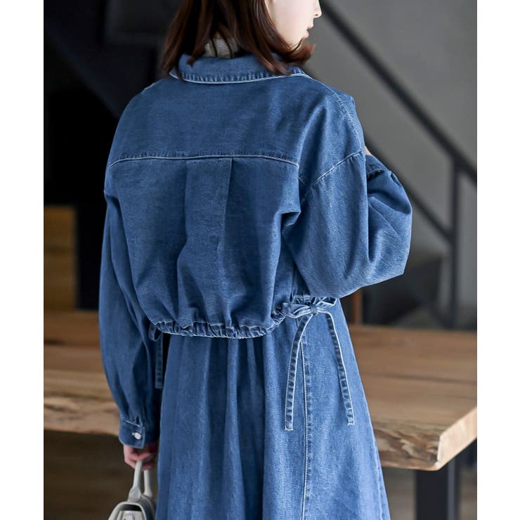 デニムブルゾン×キャミワンピースセットアップ | rps | 詳細画像38 