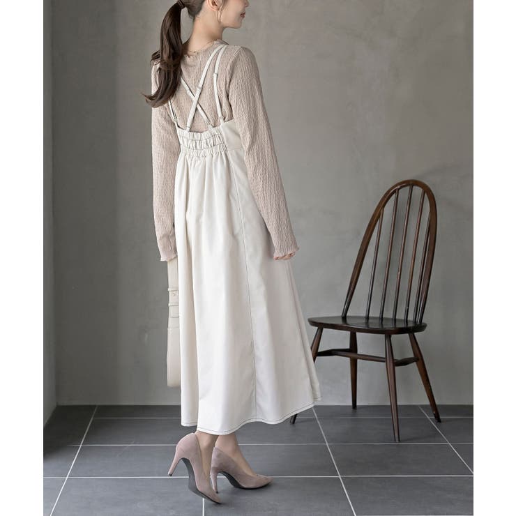 デニムブルゾン×キャミワンピースセットアップ | rps | 詳細画像4 