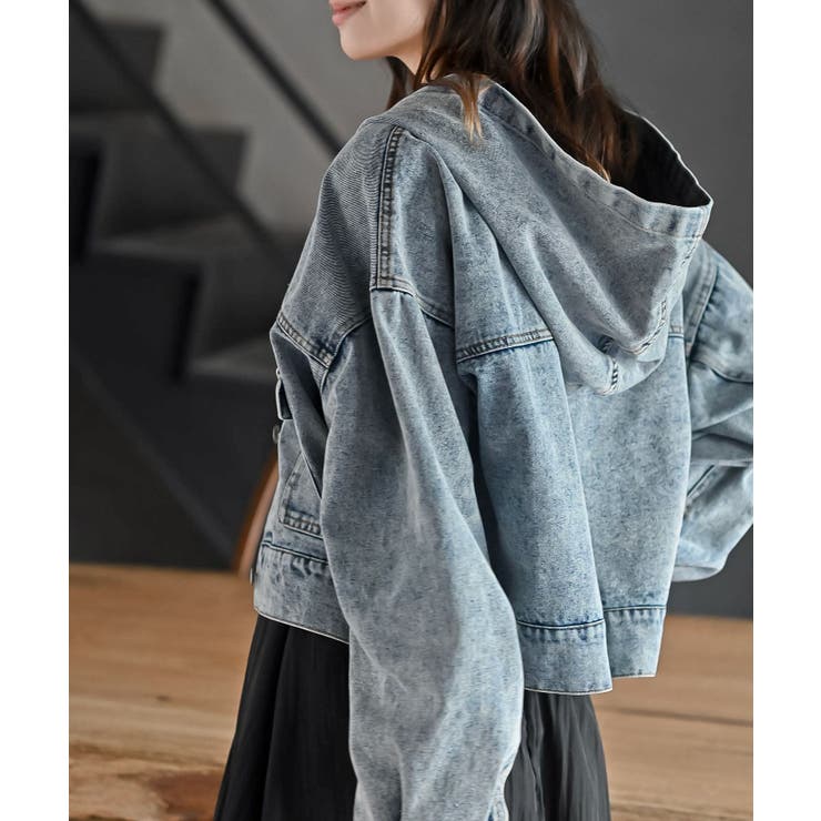 ショート丈フードＧジャン | rps | 詳細画像14 