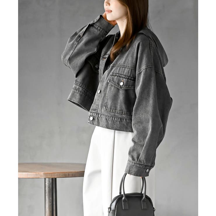 ショート丈フードＧジャン | rps | 詳細画像5 