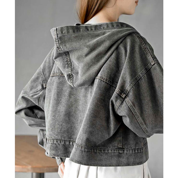 ショート丈フードＧジャン | rps | 詳細画像8 