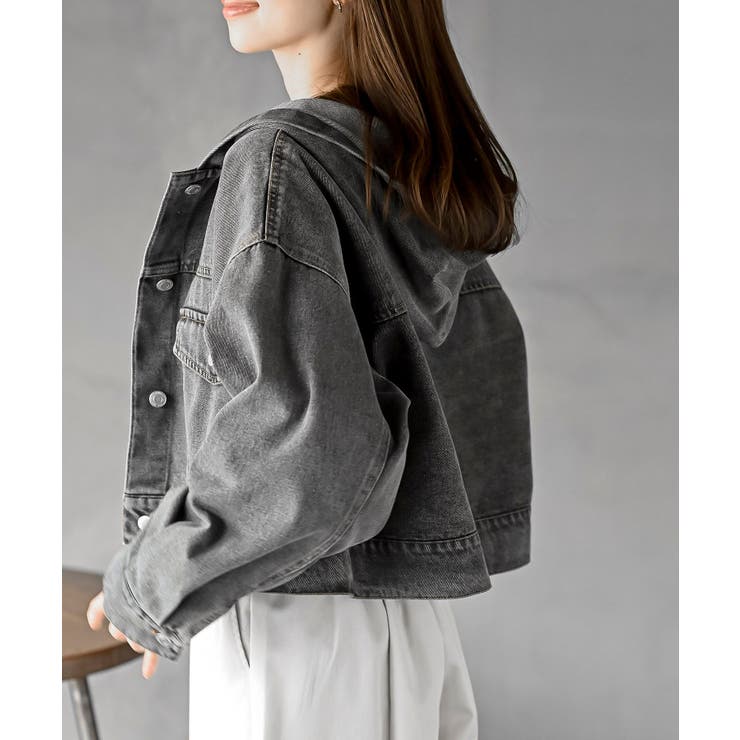 ショート丈フードＧジャン | rps | 詳細画像9 