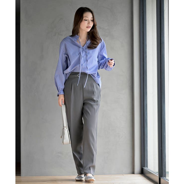 衿フリルボータイシャツ | rps | 詳細画像10 