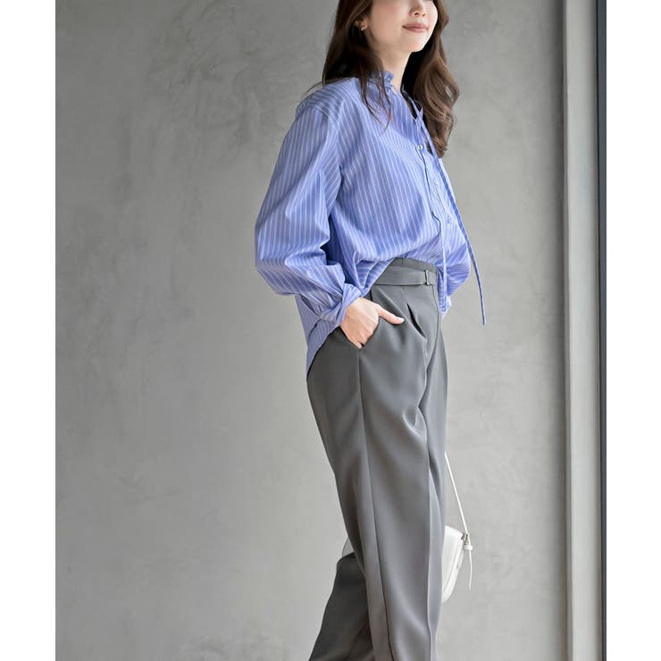 衿フリルボータイシャツ | rps | 詳細画像11 