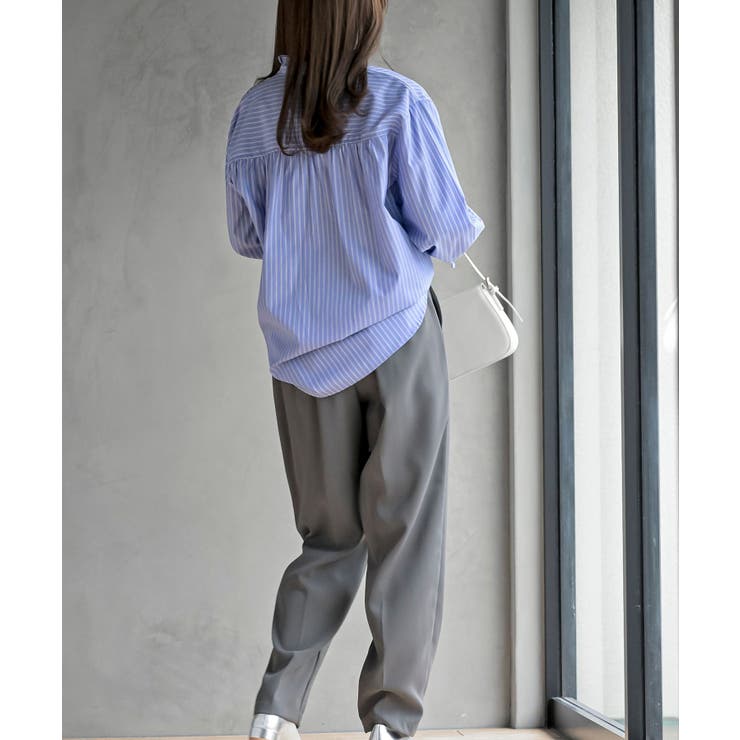 衿フリルボータイシャツ | rps | 詳細画像12 