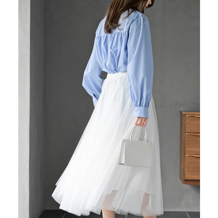 衿フリルボータイシャツ | rps | 詳細画像19 