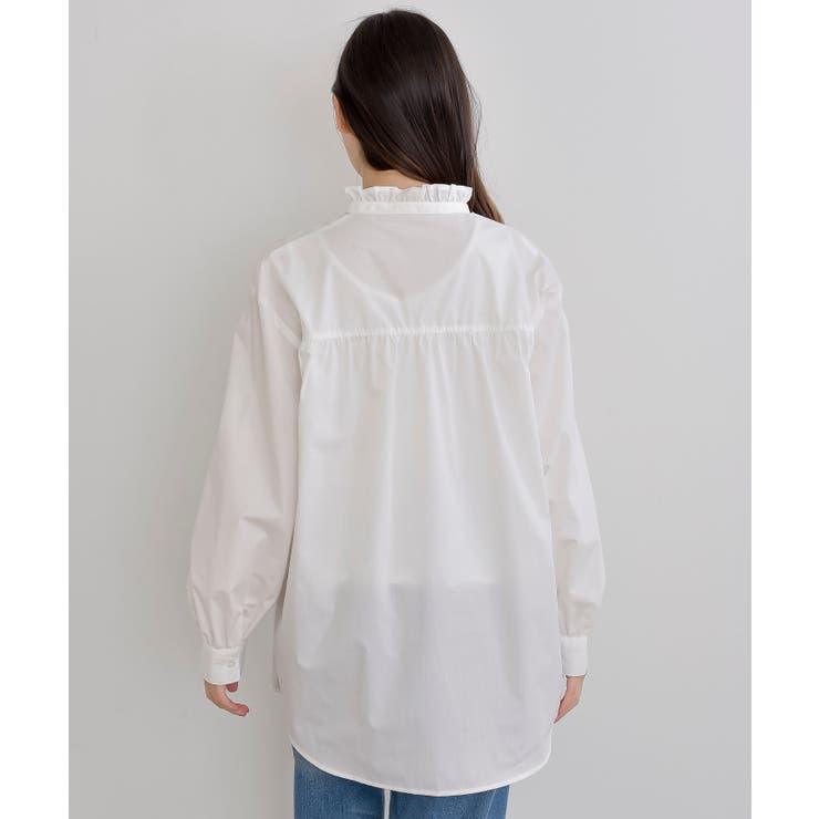 衿フリルボータイシャツ | rps | 詳細画像27 