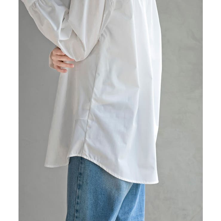 衿フリルボータイシャツ | rps | 詳細画像7 