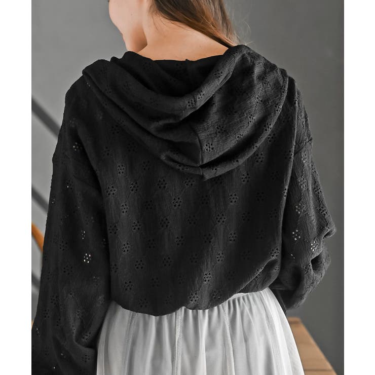 レース透かし編みパーカー | rps | 詳細画像16 