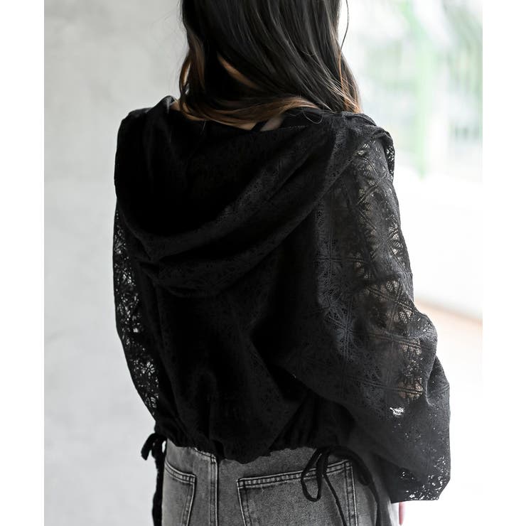 レース透かし編みパーカー | rps | 詳細画像24 