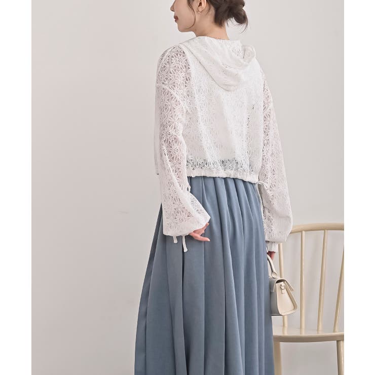 レース透かし編みパーカー | rps | 詳細画像28 