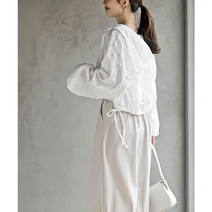 レース透かし編みパーカー | rps | 詳細画像3 